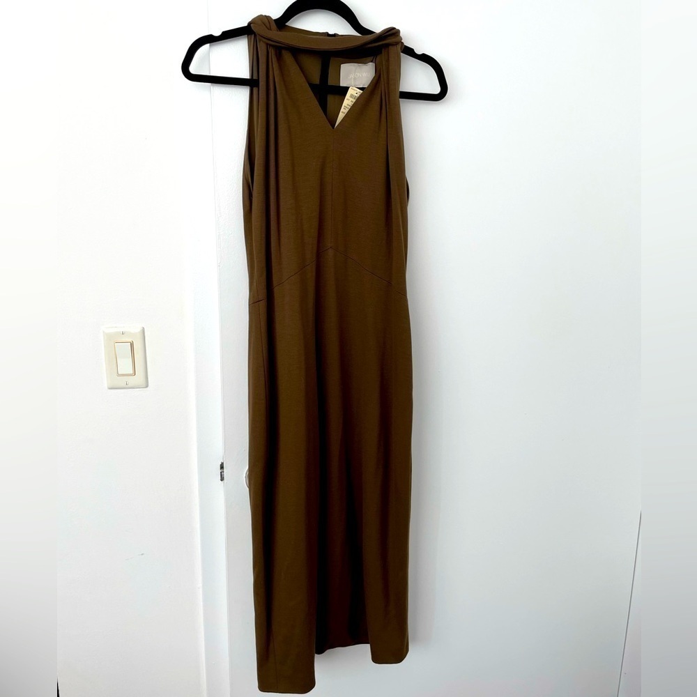 Jason Wu Collection olive green gown dress NWT